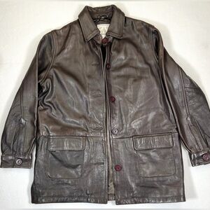 AVANTI Women’s Vintage 100% Genuine Leather Lined‎ Western Grunge Jacket Size M